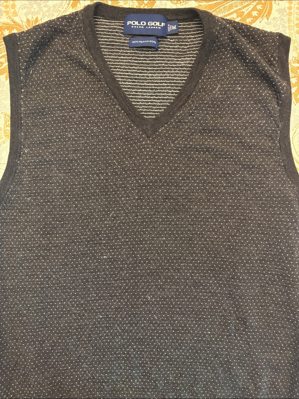 Polo Golf Ralph Lauren Charcoal V-Neck Sweater Vest